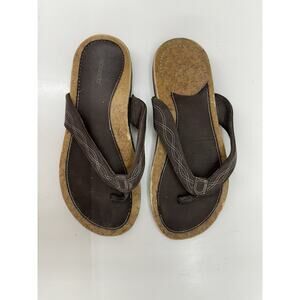 Speedo Womens Sandals Size 7 Brown Flip Flops Thong Slip On Cork